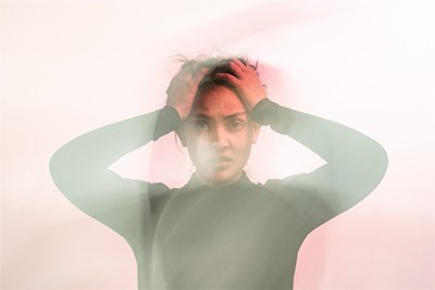 Person with anxiety or stress