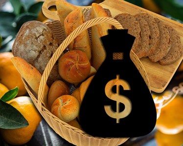 A dollar sign to represent the price of processed carbs & sugar on the brain