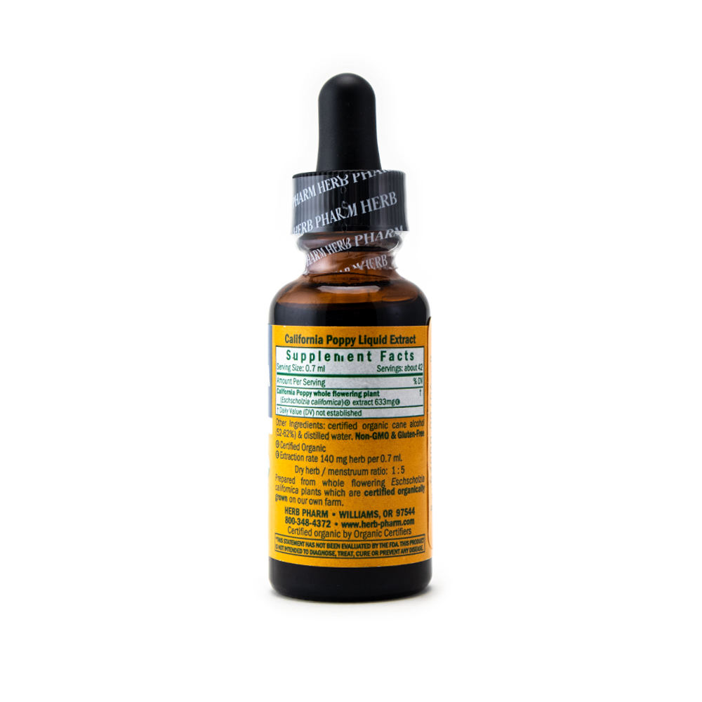 Herb Pharm - California Poppy Extract Back