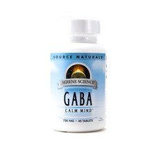 Source Naturals - Serene Science Gaba Calm Mind Front