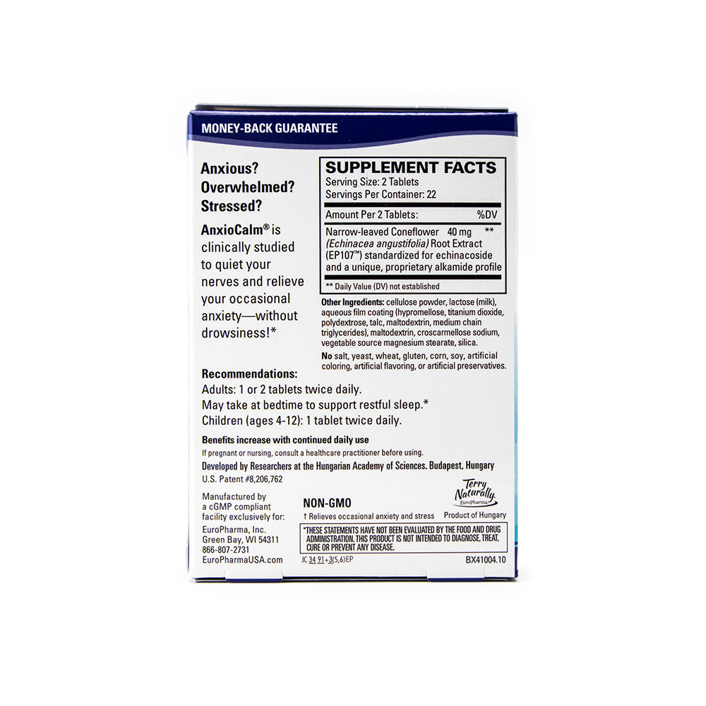 Terry Naturally AnxioCalm - Back